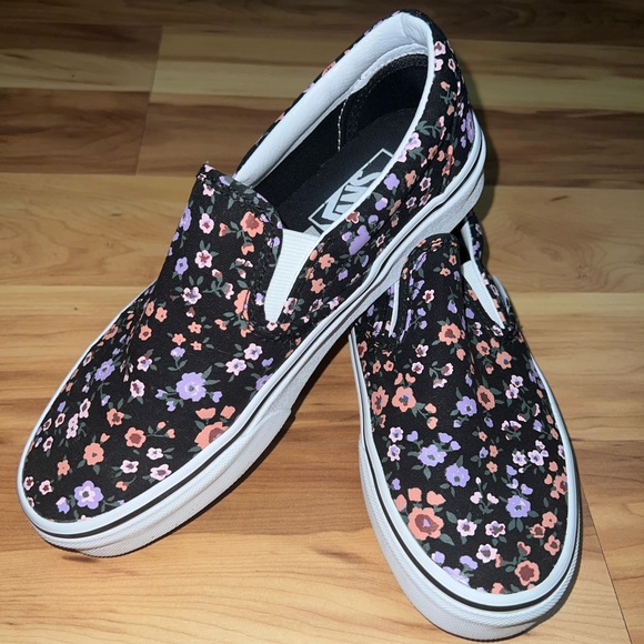 Vans Shoes - Floral Slip-on Vans